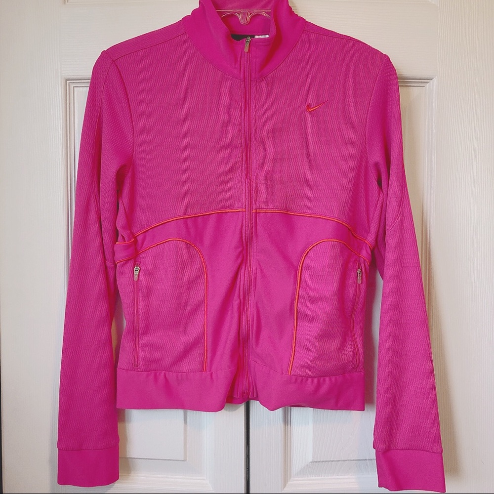 Women’s Nike Dri-Fit Hot Pink & Orange Zip Jacket